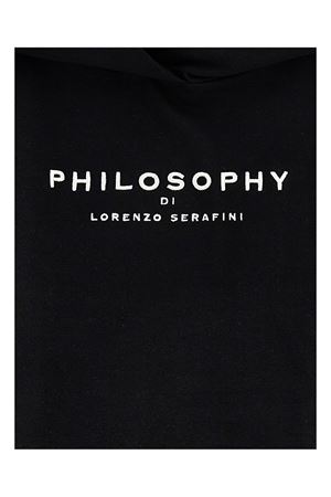 Black cotton hoodie PHILOSOPHY KIDS | I9G61570315001